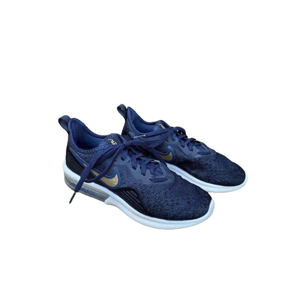 AirMax Blue w/ gold Nike Athletic shoe women's size 6